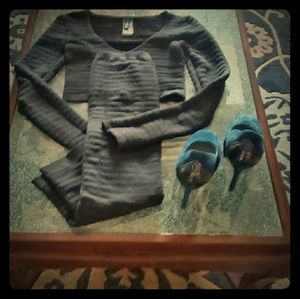 Two piece skirt and top set